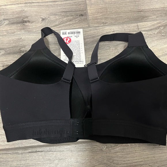 Lululemon Fine Form convertible Sports Bra 36DD Black NEW - Picture 8 of 10